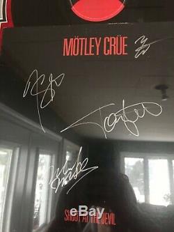 Motley Crue Shout At The Devil 1983 Framed Autographed Record Album with COA