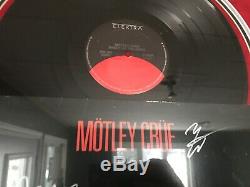 Motley Crue Shout At The Devil 1983 Framed Autographed Record Album with COA