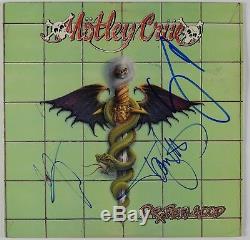 Motley Crue Sixx Vince Neil Lee Signed Autograph Dr Feelgood Album Record JSA