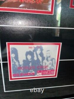 Motley Crue autographed DR FEELGOOD LP record album & Memorabilia PSA/DNA COA