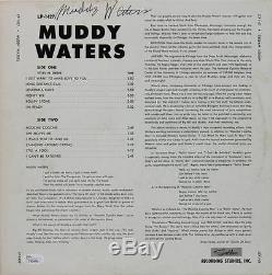 Muddy Waters Signed Album Cover With Vinyl Autographed JSA #Y50458