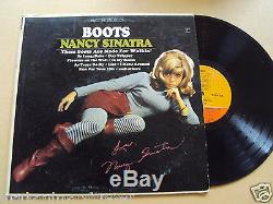 NANCY SINATRA AUTOGRAPHED THESE BOOTS ARE MADE FOR WALKIN' RECORD ALBUM