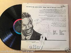 NAT KING COLE AUTOGRAPH HE SIGNED BALLADS OF THE DAY 1956 RECORD ALBUM