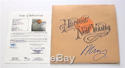 Neil Young Signed Harvest Record Album Jsa Loa Y57078