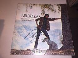 NEIL YOUNG Signed Autographed EVERYBODY KNOWS THIS IS NOWHERE Album LP