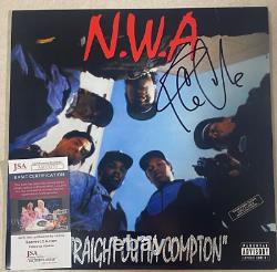 NWA ICE CUBE Straight Outta Compton Signed 12' Vinyl Record Album JSA