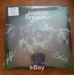 New THE STAGE Avenged Sevenfold Complete Band Signed Autographed Vinyl Album A7X