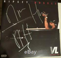 Nipsey Hussle Autographed VL Album With LP X2 Vinyl Record
