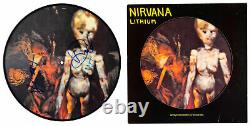 Nirvana Kurt Cobain, Grohl & Novoselic Signed Lithium Vinyl Album JSA #BB84654