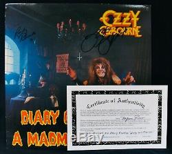 OZZY OSBOURNE & RANDY RHOADSRare Autographed DIARY OF A MADMAN Album withCOAMint