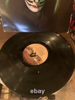 Orig Kiss PETER CRISS Solo Autographed Album LP Cover Vinyl Guaranteed 100%