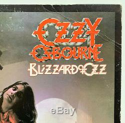 Ozzy Osbourne Blizzard of Ozz Vinyl Record Album signed Beckett BAS coa -sabbath