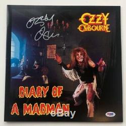 Ozzy Osbourne Signed Black Sabbath Diary of a Madman Album Beckett BAS COA