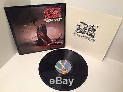 Ozzy Osbourne Signed'Blizzard Of Ozz' LP Record Album Crazy Train JSA