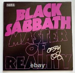 Ozzy Osbourne signed black sabbath album master of reality lp beckett coa