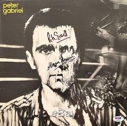 Peter Gabriel Storm Thorgerson Autographed Signed Psa/dna Record Album