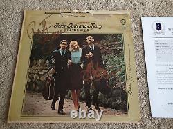 PETER PAUL & MARY Signed BY ALL 3 Autographed Vinyl RECORD Album BECKETT LOA