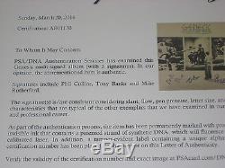 PHIL COLLINS, TONY BANKS & MIKE RUTHERFORD Signed GENESIS Album with PSA LOA
