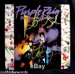 PRINCE-Autographed PURPLE RAIN Album Cover-THE ARTIST FORMERLY KNOWN AS PRINCE