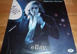 Psa/dna Warren Zevon Autographed Self Titled 1976 Release Record Album Aa16798