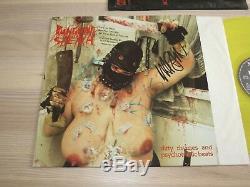 PUNGENT STENCH SIGNED YELLOW LP DIRTY RHYMES AND PSYCHOTRONIC BEATS in MINT