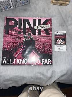 P! NK JSA Signed Autograph Record Album Vinyl All I Know So Far PINK