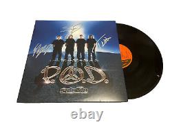 P. O. D. Band Signed Autograph Satellite Vinyl Record Album Lp Sunny Sandoval +2