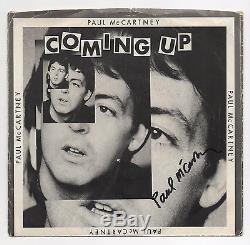 Paul McCartney Autographed Coming Up 45 rpm Record Album