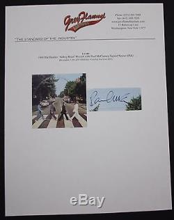 Paul McCartney Signed Abbey Road Beatles Record Album LP JSA COA Autograph Auto