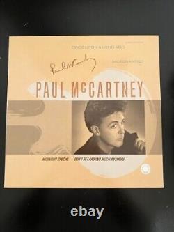 Paul McCartney Signed Album Cover w Vinyl and w COA