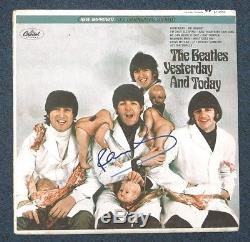 Paul McCartney Signed The Beatles Yesterday & Today Album Cover AUTO JSA LOA