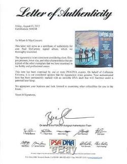 Paul Mccartney The Beatles Something New Signed Album Cover With Vinyl PSA #S04248