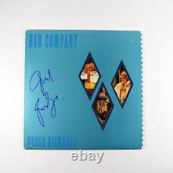 Paul Rodgers Bad Company Record Album LP Signed Autographed JSA COA