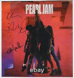 Pearl Jam Autograph JSA Signed 12 x 12 photo of Album Ten Eddie Vedder +