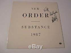 Peter Hook New Order Rare Band Signed Autographed Record Album Cover Coa