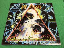 Phil Colleen Def Leppard Signed Autographed Hysteria Vinyl Record Album Proof