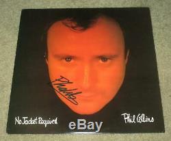 Phil Collins Signed Autographed No Jacket Required Vinyl Lp Album Record (proof)