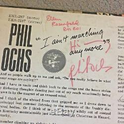 Phil Ochs Autographed I Aint Marching Anymore 1965 Folk Singer War Protest Album