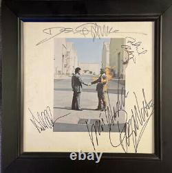 Pink Floyd Autograph all members Wish You Were Here Framed Album Signed! Look