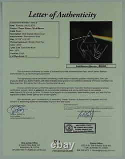 Pink Floyd Roger Waters Nick Mason Dark Side Signed Autograph Album JSA Record