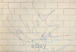 Pink Floyd band signed autographed The Wall record album! RARE! JSA LOA