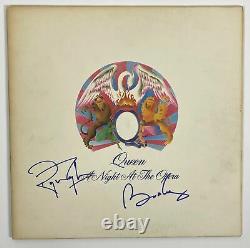 QUEEN BRIAN MAY & ROGER TAYLOR Autograph Signed A Night at the Opera Album Rec