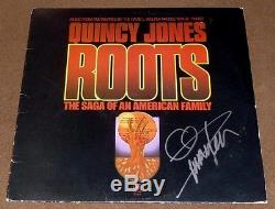 QUINCY JONES SIGNED ROOTS SOUNDTRACK RECORD ALBUM with PROOF! LP VINYL
