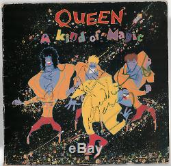 Queen band signed autographed Kind of Magic album! Freddie Mercury! RARE JSA LOA