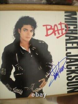 Quincy Jones Signed Album-rare Michael Jackson's Bad Album- Coa