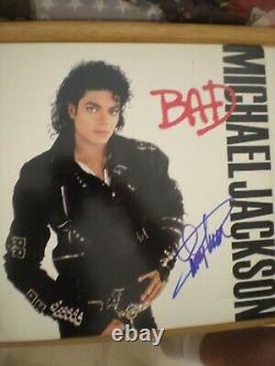 Quincy Jones Signed Album-rare Michael Jackson's Bad Album- Coa