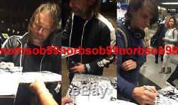 RADIOHEAD X5 SIGNED AUTOGRAPH KID A VINYL RECORD ALBUM withPROOF THOM YORKE +4