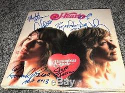 RARE Heart GROUP Signed Autographed DREAMBOAT ANNIE Album LP ANN & NANCY WILSON