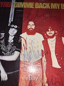 RARE Lynyrd Skynyrd Signed Autograph LP Record Album Van Zant Caines All 6 COA