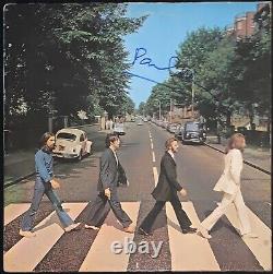 RARE! Paul McCartney Signed The Beatles Abbey Road Album Cover JSA COA Perfect